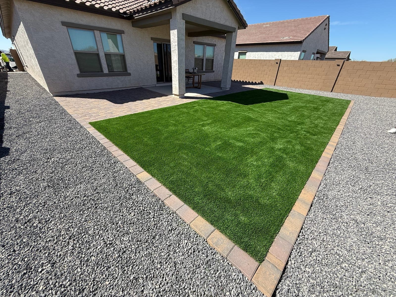 High-end outdoor living and hardscape project in Scottsdale, Arizona