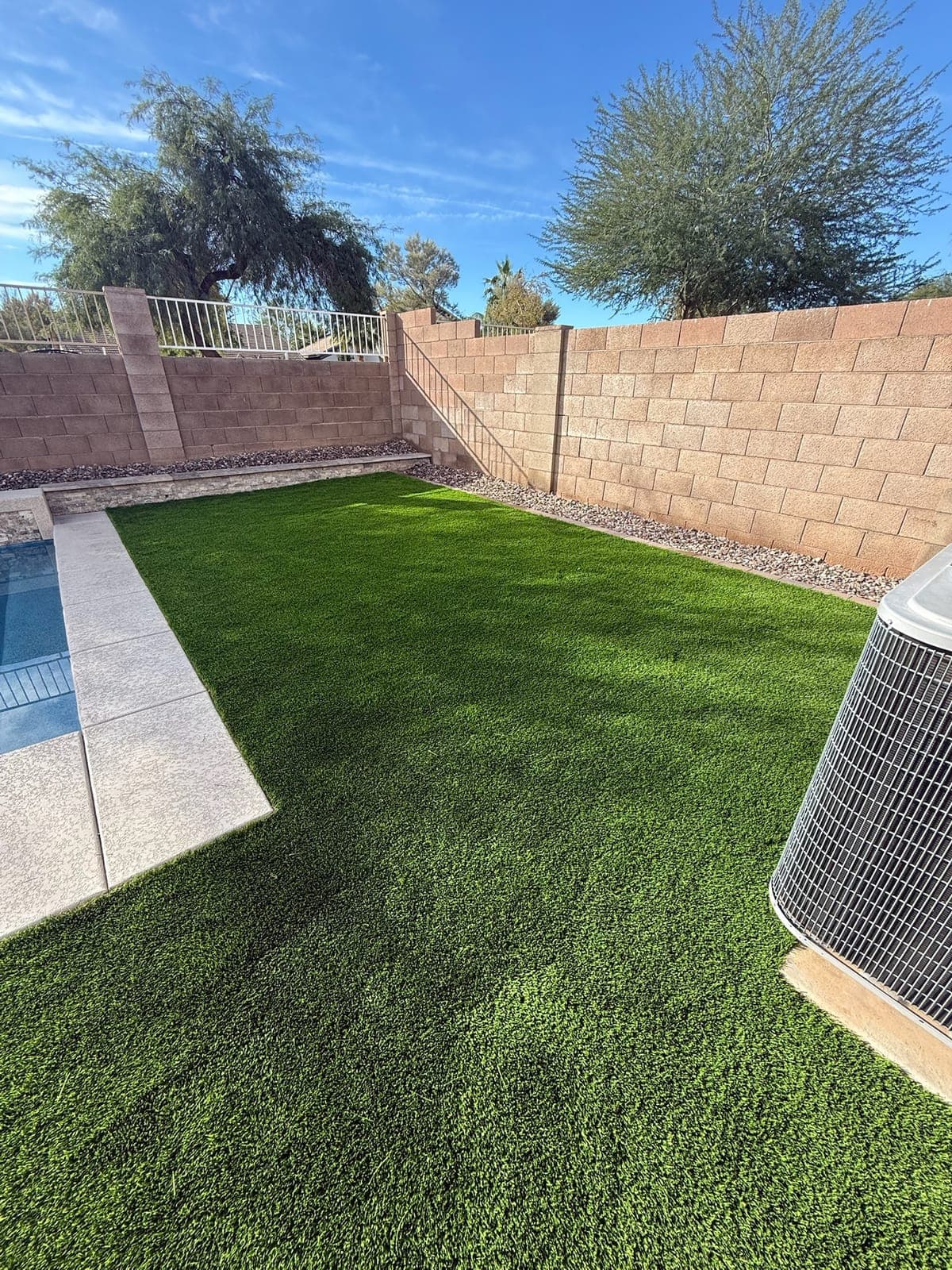 Outdoor living and hardscape project in Phoenix, Arizona