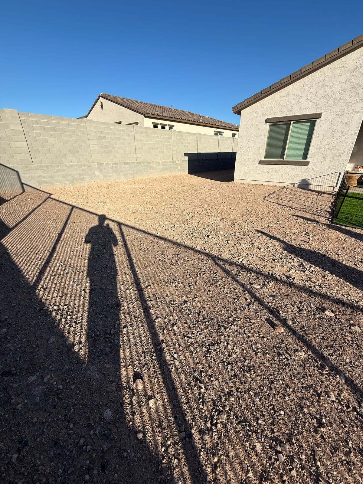 Desert Potential — Decomposed Granite, Concrete Block Wall, Stucco Siding in the Phoenix Valley, Arizona